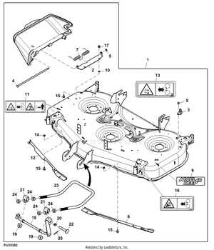 48 inch john deere 48c mower deck parts diagram