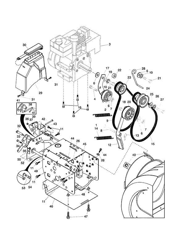 husqvarna snow blower parts diagram