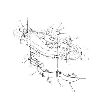 54c mower deck parts diagram