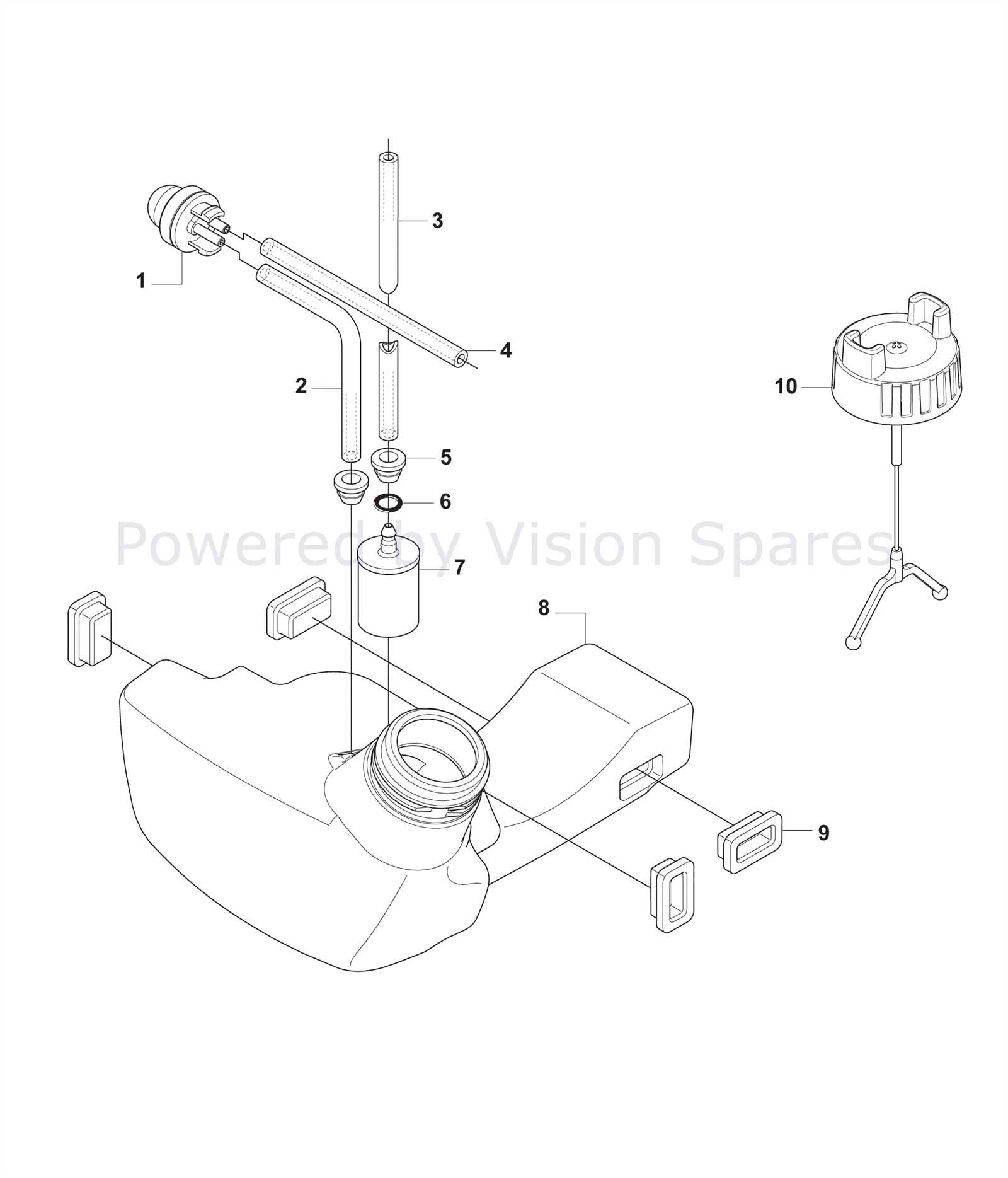 husqvarna trimmer parts diagram