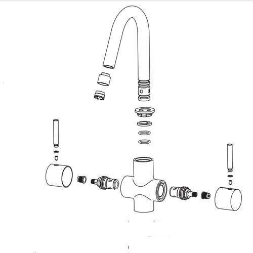 mixer tap parts diagram