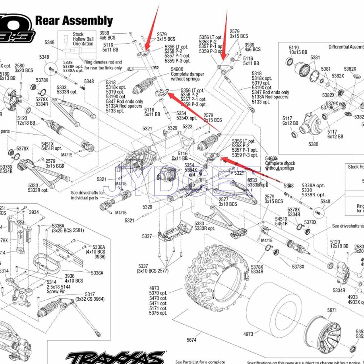 traxxas e revo parts diagram