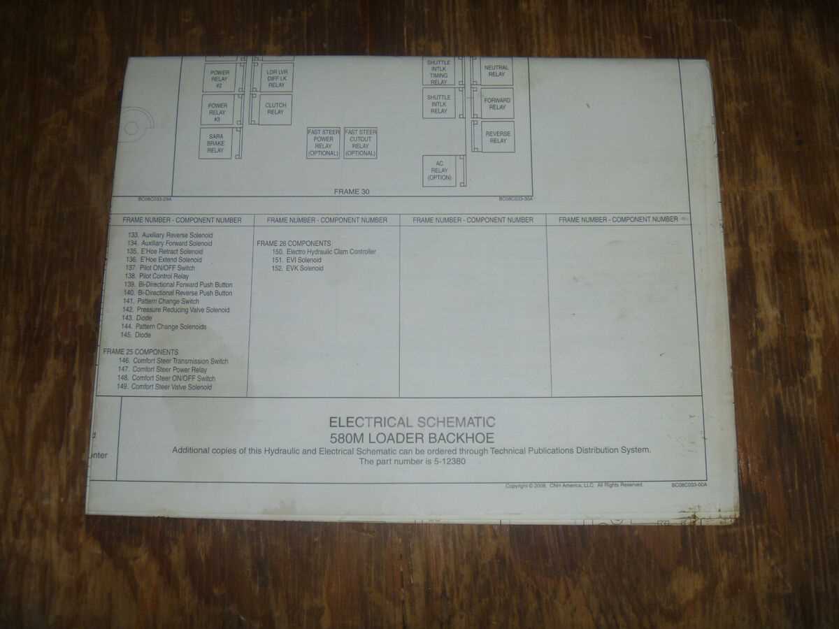 case 580m backhoe parts diagram