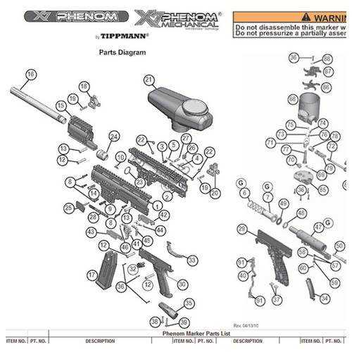 tippmann x7 parts diagram