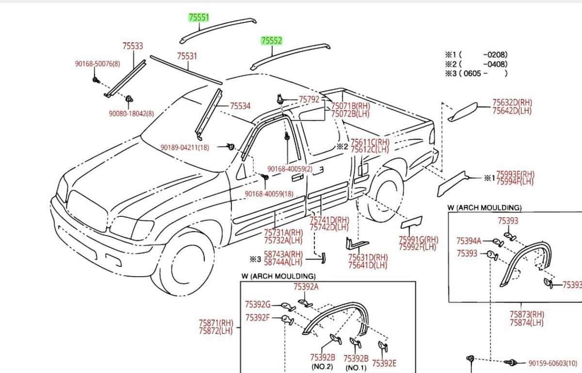 2004 toyota tundra parts diagram