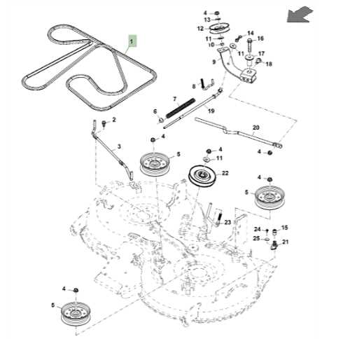 john deere x300 42 deck parts diagram