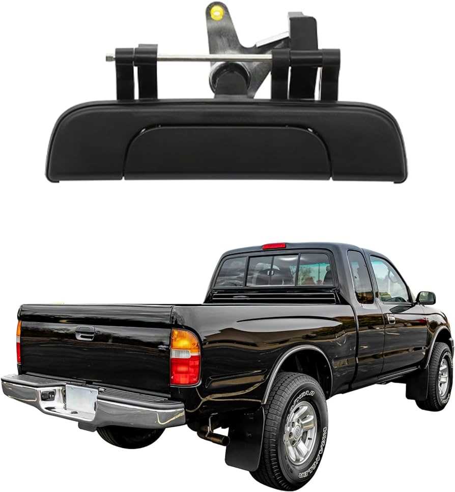 toyota tacoma tailgate parts diagram