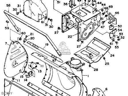 yamaha snowblower parts diagram