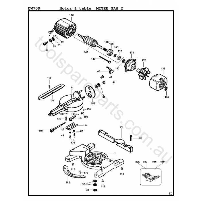 dewalt dw708 parts diagram