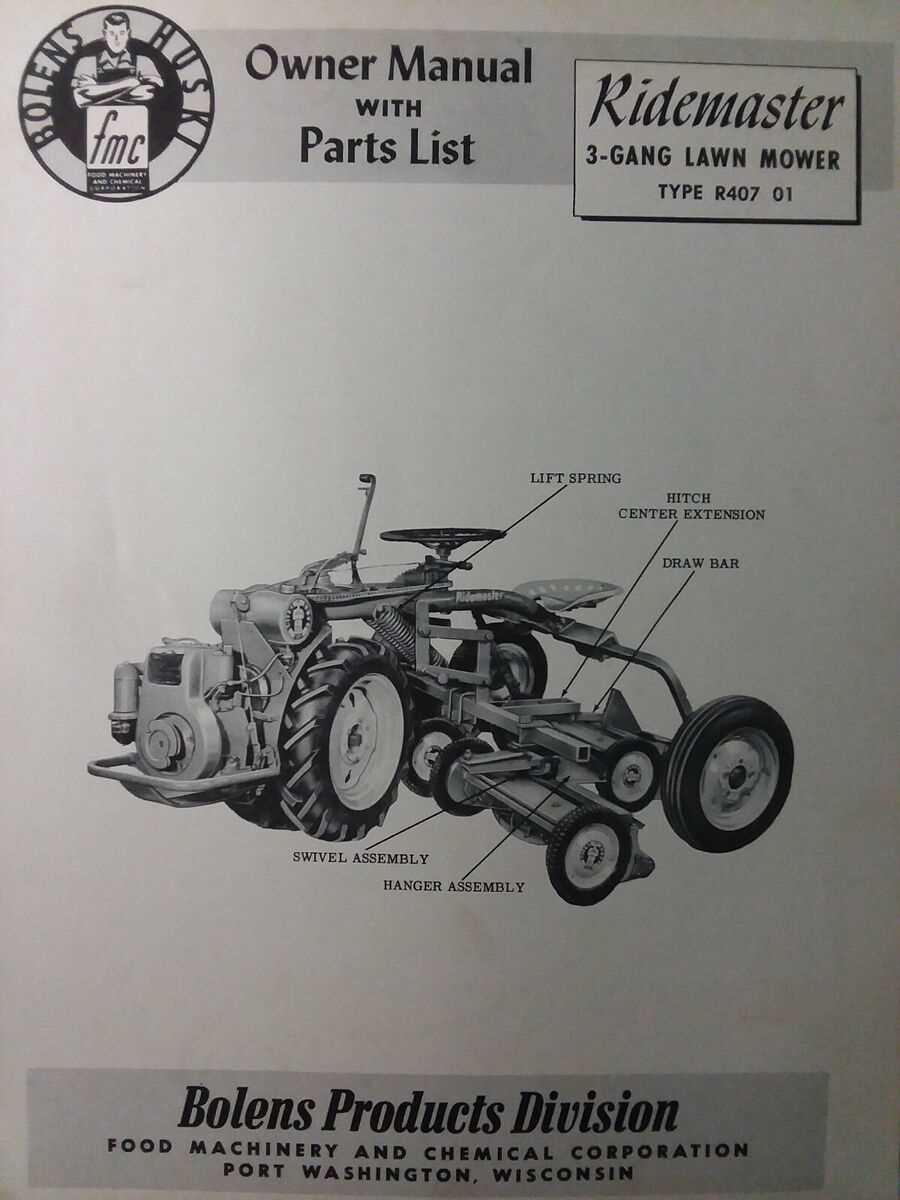 bolens 38 riding mower parts diagram