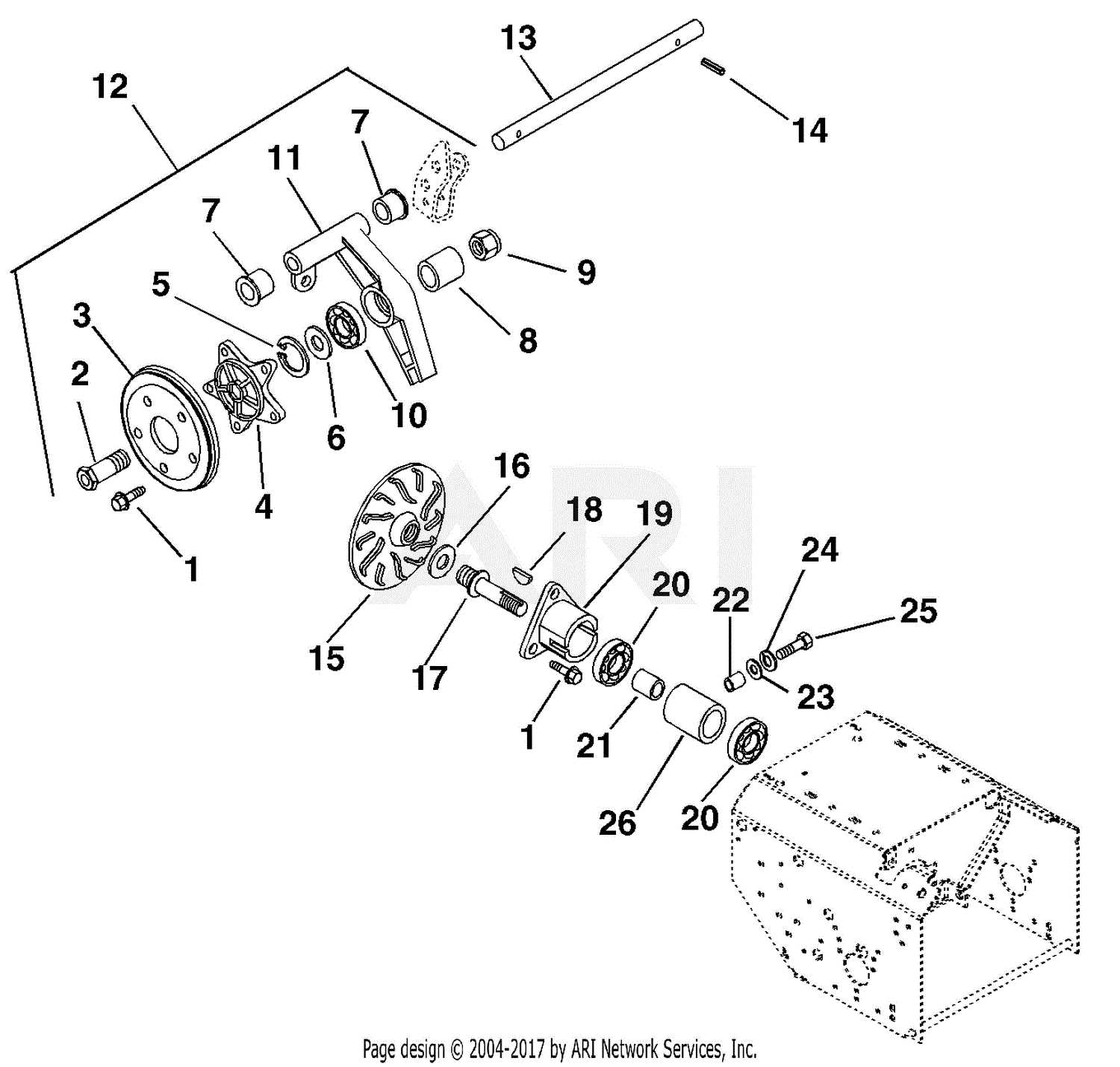 ariens snow blower parts diagram