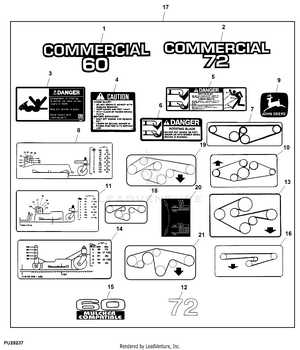 john deere 445 60 inch mower deck parts diagram