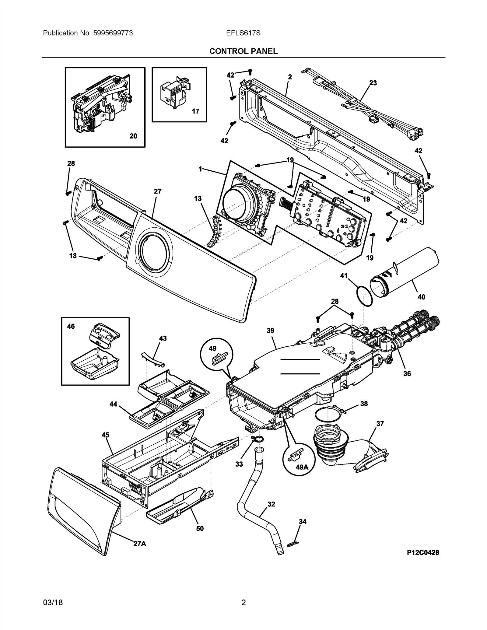 front load washer parts diagram