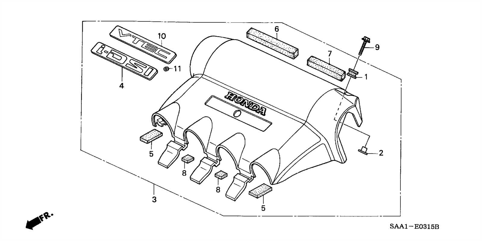 honda fit engine parts diagram