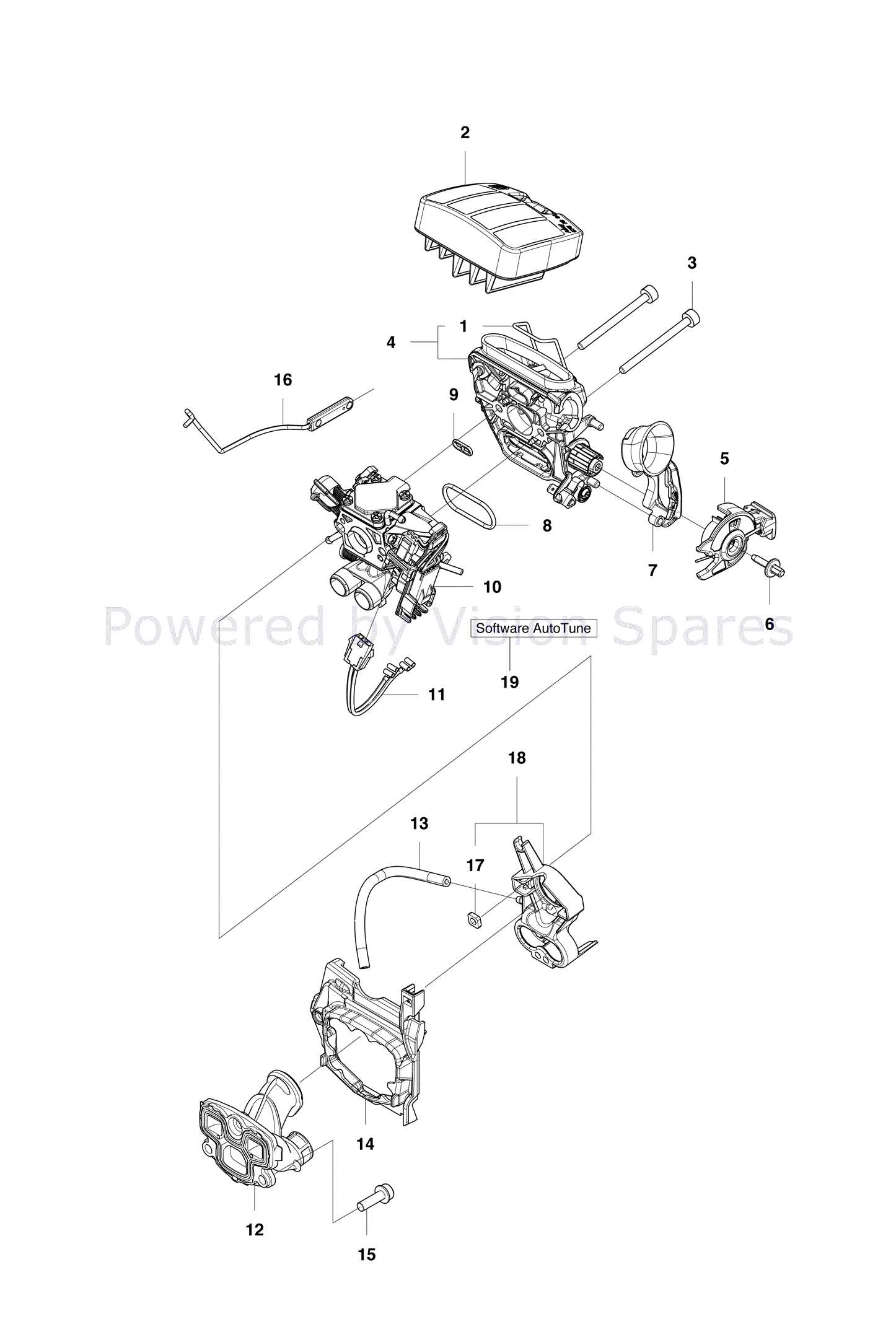 husqvarna 455 rancher chainsaw parts diagram