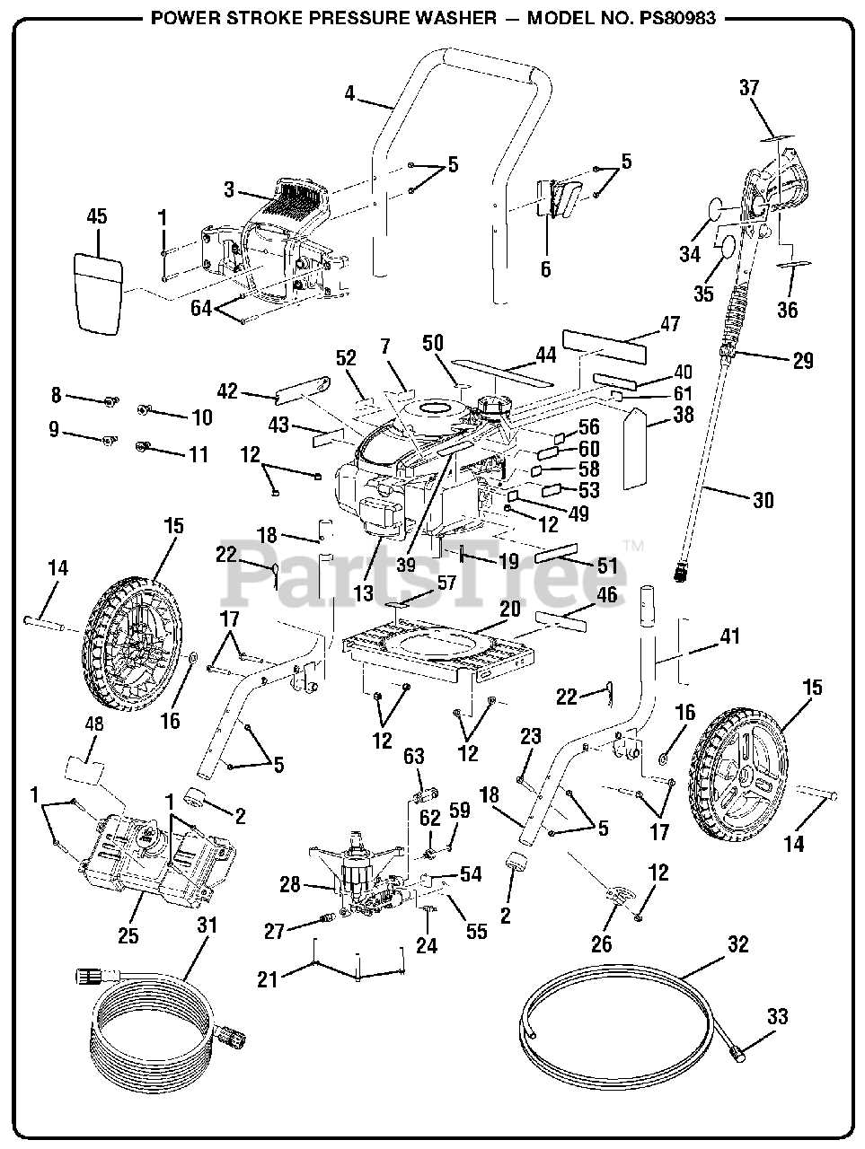 powerstroke pressure washer parts diagram